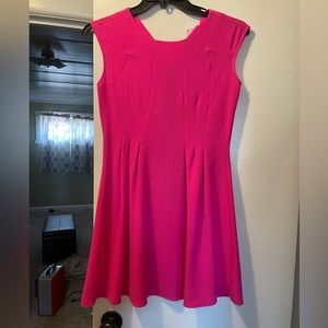Hot pink dress. Perfect for oaks